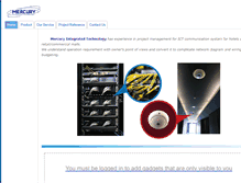 Tablet Screenshot of mercuryth.com